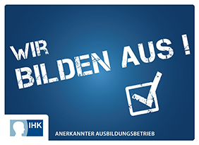 IHK Ausbildungsbetrieb Logo Wir sind anerkannter Ausbildungsbetrieb