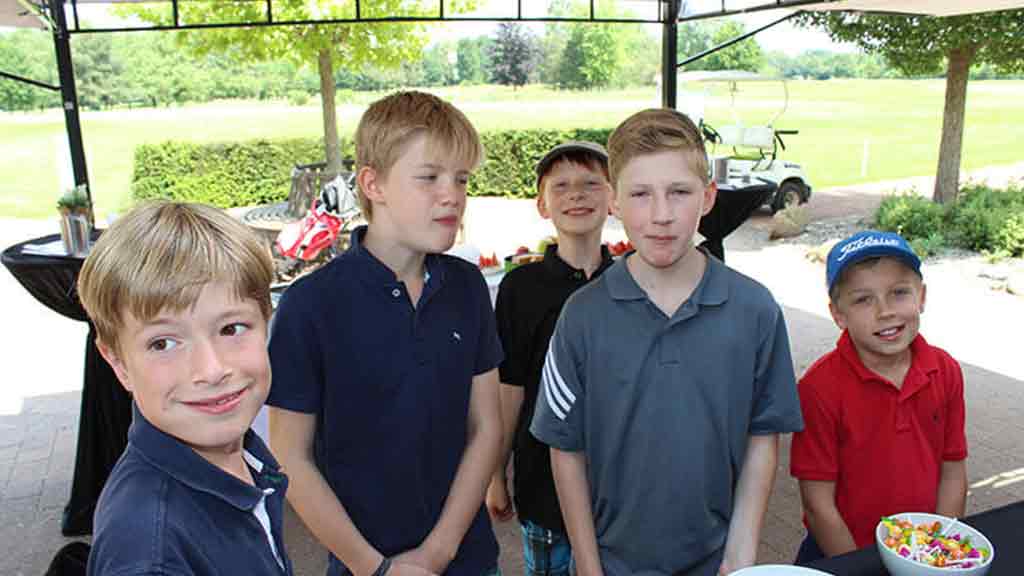 Golfturnier in Paderborn 2016 für Kinder Pause Snacks
