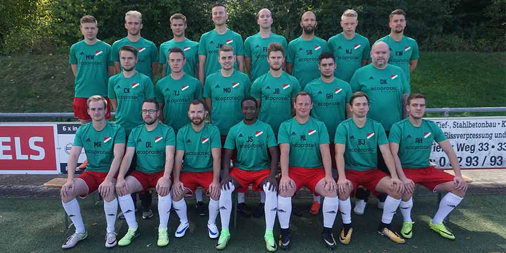 Mannschaftfoto FC Dahl Dörenhagen Sponsoring ecoprotec