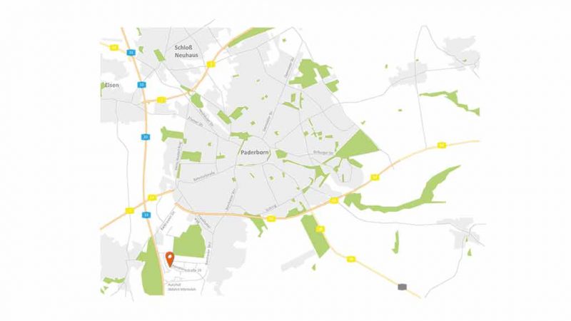 ecoprotec GmbH Paderborn Karte Grafik Anfahrt Standort