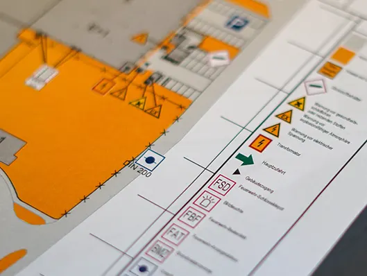 massnahmen-erstellung-feuerwehrplans Massnahmen Schaubild - Übersicht eines Feuerwehrplans