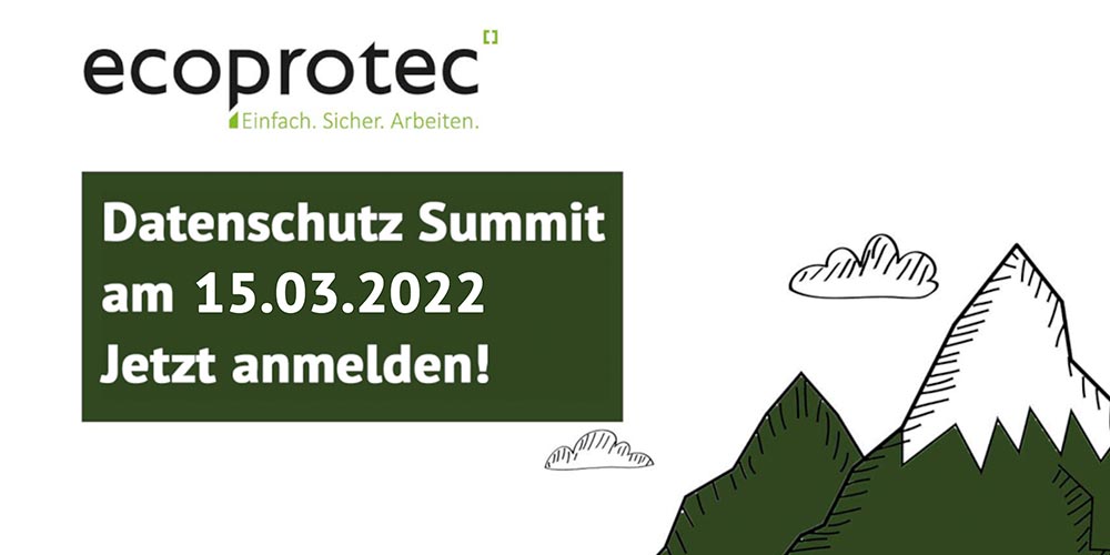 Datenschutz Event Veranstaltung Anmeldung Summit