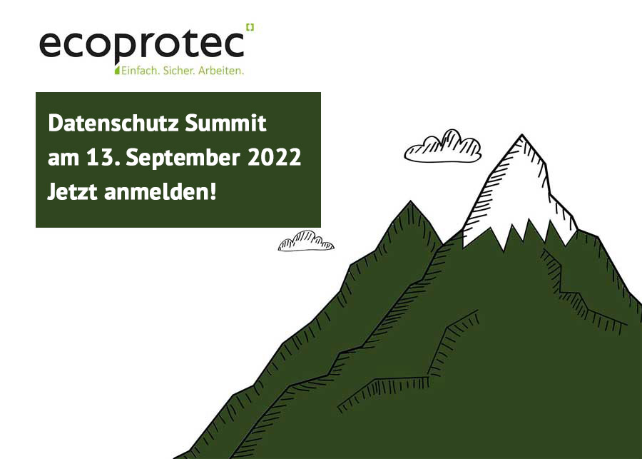 ecoprotec Datenschutz Summit am 7. Juni 2022 Anmeldung