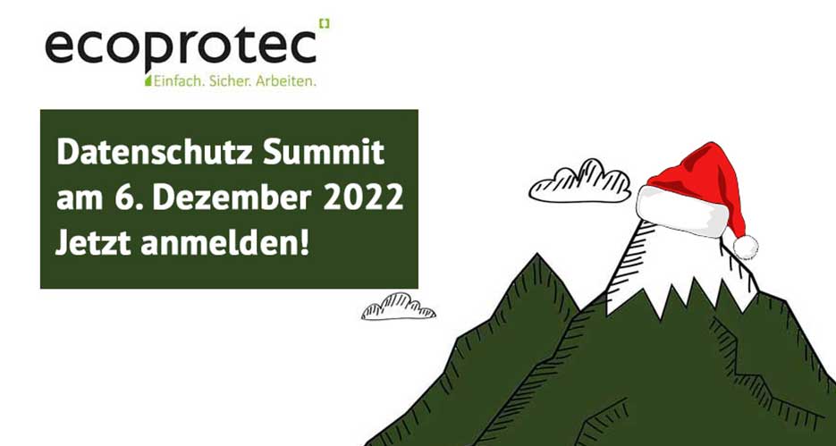 ecoprotec Datenschutz Summit Dezember Ausgabe Video Veranstaltung live Anmeldung