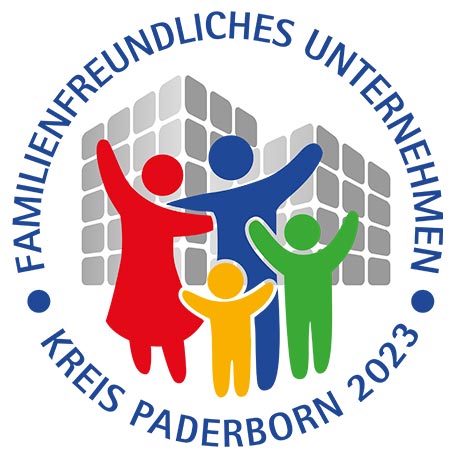 Siegel Logo Familienfreundliches Unternehmen der Stadt Paderborn