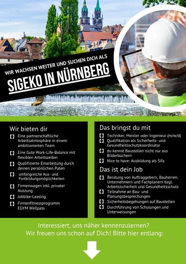 Wir suchen dich als SiGeKo auf Baustellen in Braunschweig